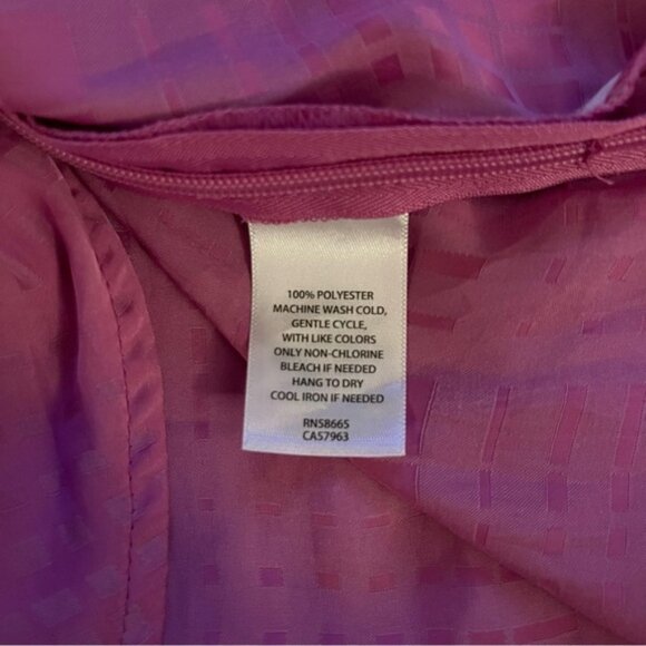 Halogen Sleeveless‎ Blouse Women's Size Medium Pink Rosebud Twist Front Top - Picture 9 of 9